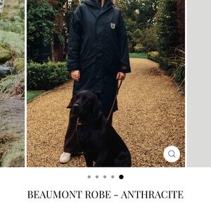 Delta Roam Beaumont Robe Coat in black